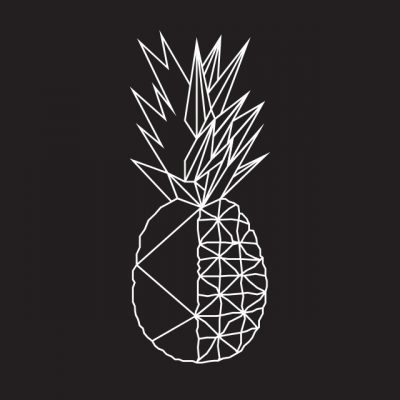 black square pineapple logo